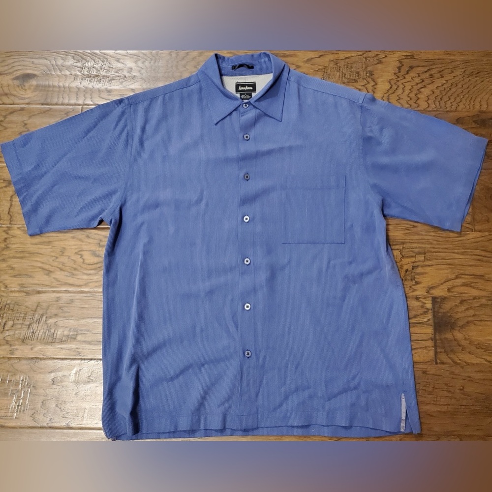 Neiman Marcus Silk Button Down Shirt (L)